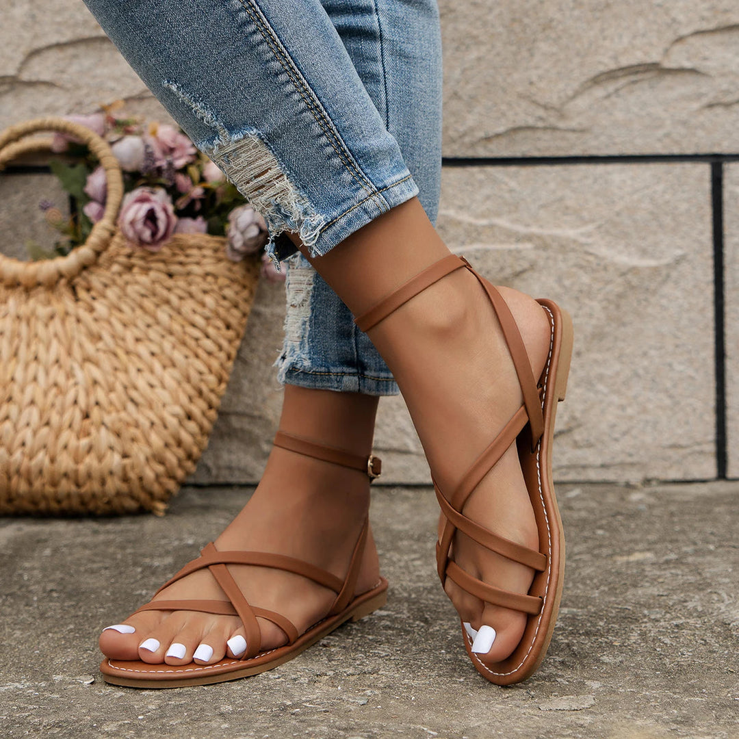 Bella | Women's Strappy Flat Orthopedic Casual Sandals